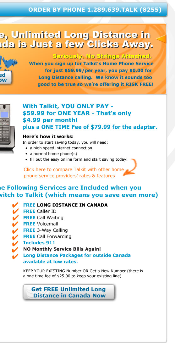 Talkit.ca Long Distance